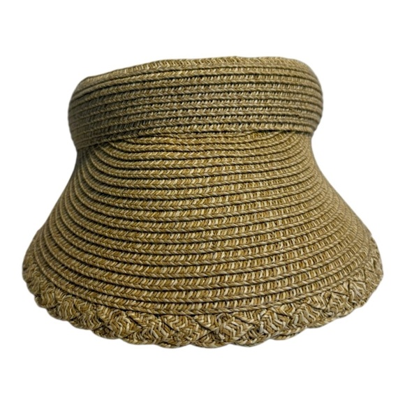 Straw Visor Summer Straw Sun Hat - Picture 2 of 10